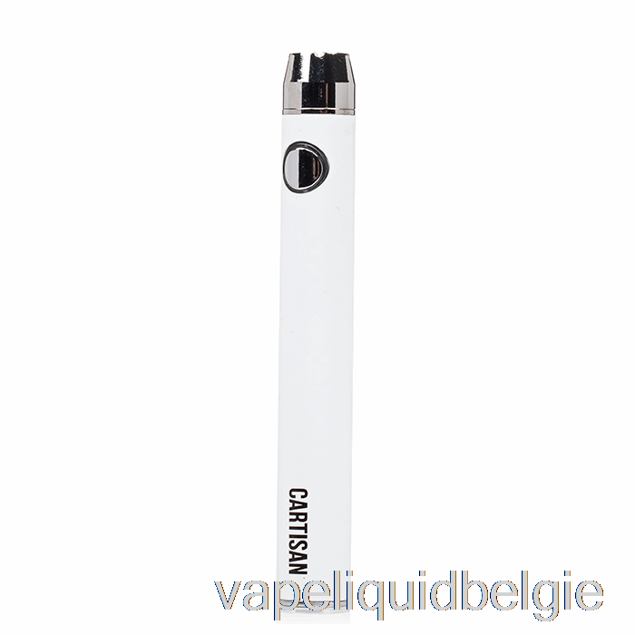 Vape Liquid Cartisan Button Vv 900 Dual Charge 510 Batterij [usb-c] Wit